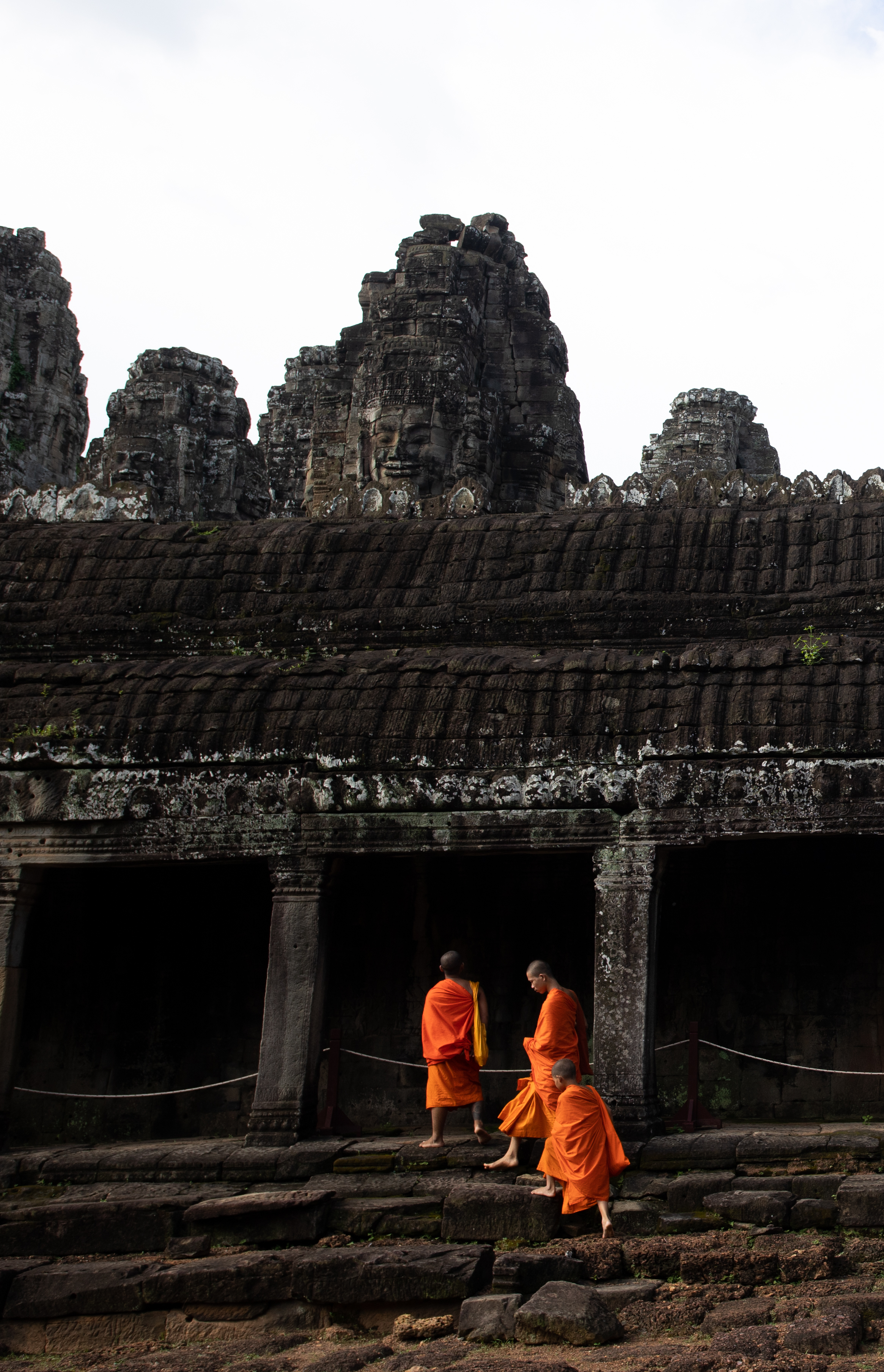 Bayon temple monks