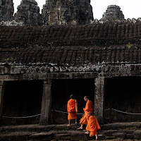 Bayon temple monks