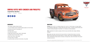 pixar cars 3 dole recipes 2017