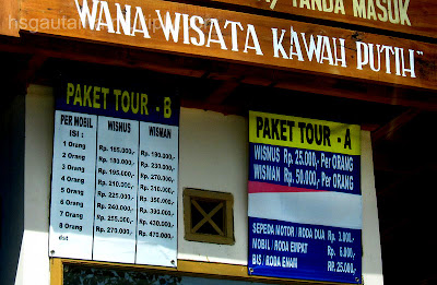 tiket masuk kawah putih