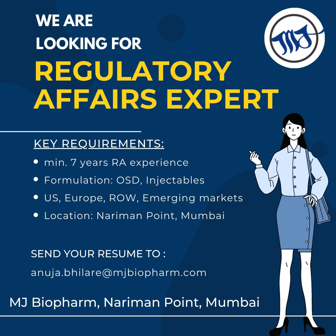 Job Availables,MJ Biopharm Job Vacancy For Regulatory Affairs Expert
