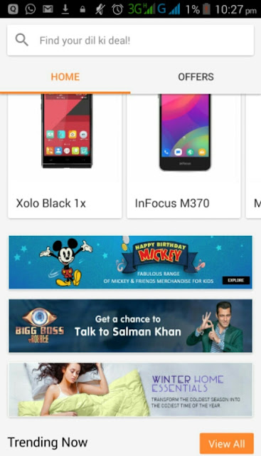 Snapdeal BigBoss offer : Get Rs 100 Snapdeal Coupon at Free of Cost