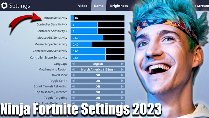 Ninja Fortnite Settings 2023