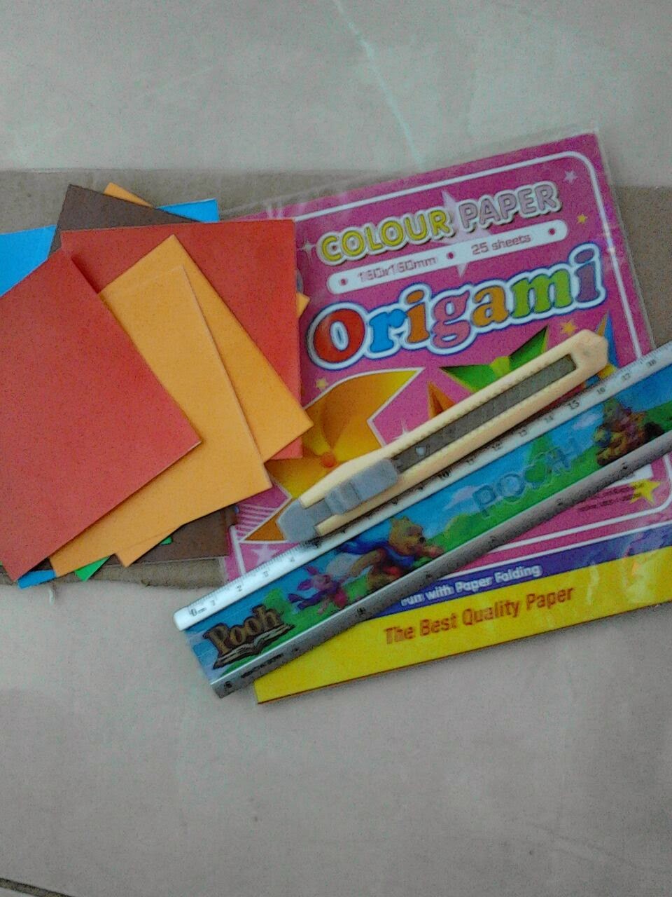 hobby dan kreasi  Hiasan  Dinding dari  Kertas  Origami  