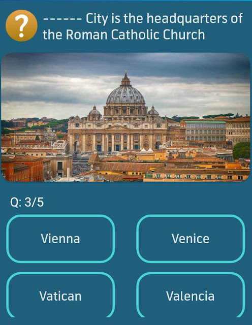 City is the headquarters of the Roman Catholic Church?