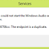 How to Fix Error 0x8000706 not start the Windows Audio service 