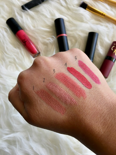 5 Affordable lipsticks under 5 euro - swatches - Ioanna's Notebook