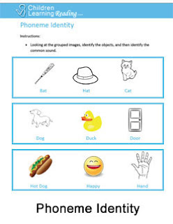 free phoneme identity worksheets