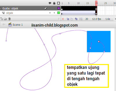 Menggunakan animasi Motion Guide di flash 