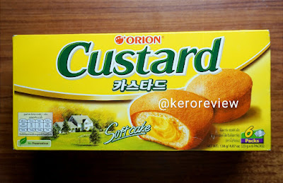รีวิว โอริออน ขนมเค้กสอดไส้ครีมคัสตาร์ด (CR) Review Custard Soft Cake, Orion Brand.