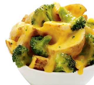 Broccoli with Cheddar Cheese and Potatoes