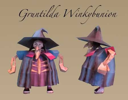 Banjo Tooie Gruntilda Papercraft