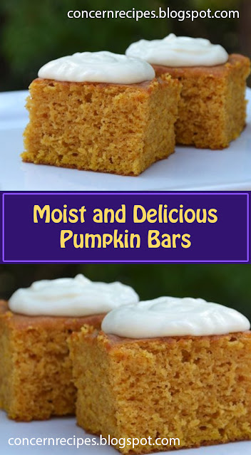 Moist and Delicious Pumpkin Bars