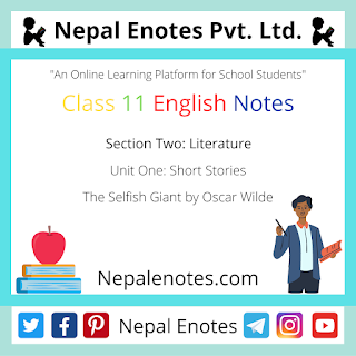 Class 11 English The Selfish Giant by Oscar Wilde Notes