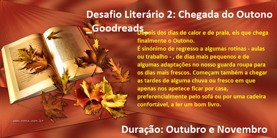 Desafio Literário 2: Chegada do Outono_Goodreads_