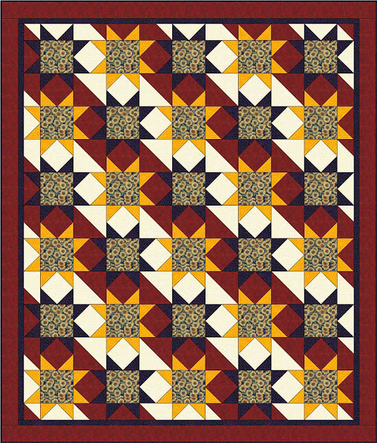 Quilt Mockup For A QOV Quilt By Thistle Thicket Studio. www.thistlethicketstudio.com