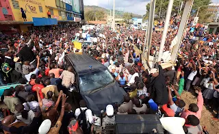 Kalonzo Musyoka road rally at Mlolongo, Machakos. PHOTO | FILE