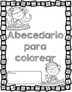 Abecedario para colorear para preescolar y primaria