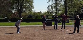 Petanque at Alexandra Park in Edgeley, Stockport