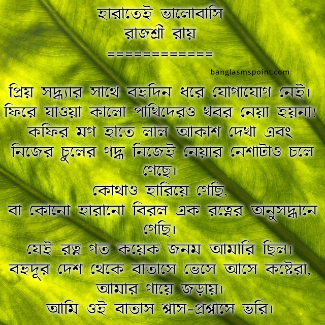 Bangla Love Poem - বাংলা ভালোবাসার কবিতা