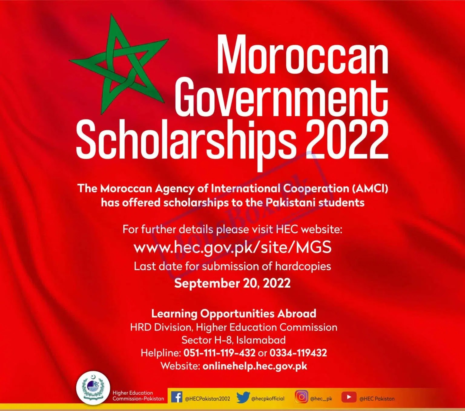 HEC Morocco Scholarship 2022 Latest - Morocco Government Scholarship 2022 - HEC International Scholarship 2022