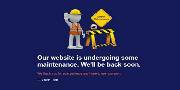 Website Under Maintenance Template - HTML Code