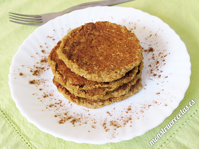 Tortitas de avena y manzana