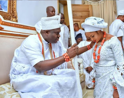  Photo: Ooni Of Ife Oba Adeyeye Ogunwusi found new bride, Evang Moronke Naomi Silekunola
