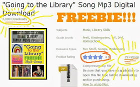 FREEBIE: Going to the Library Mp3 Song Download at TeachersPayTeachers