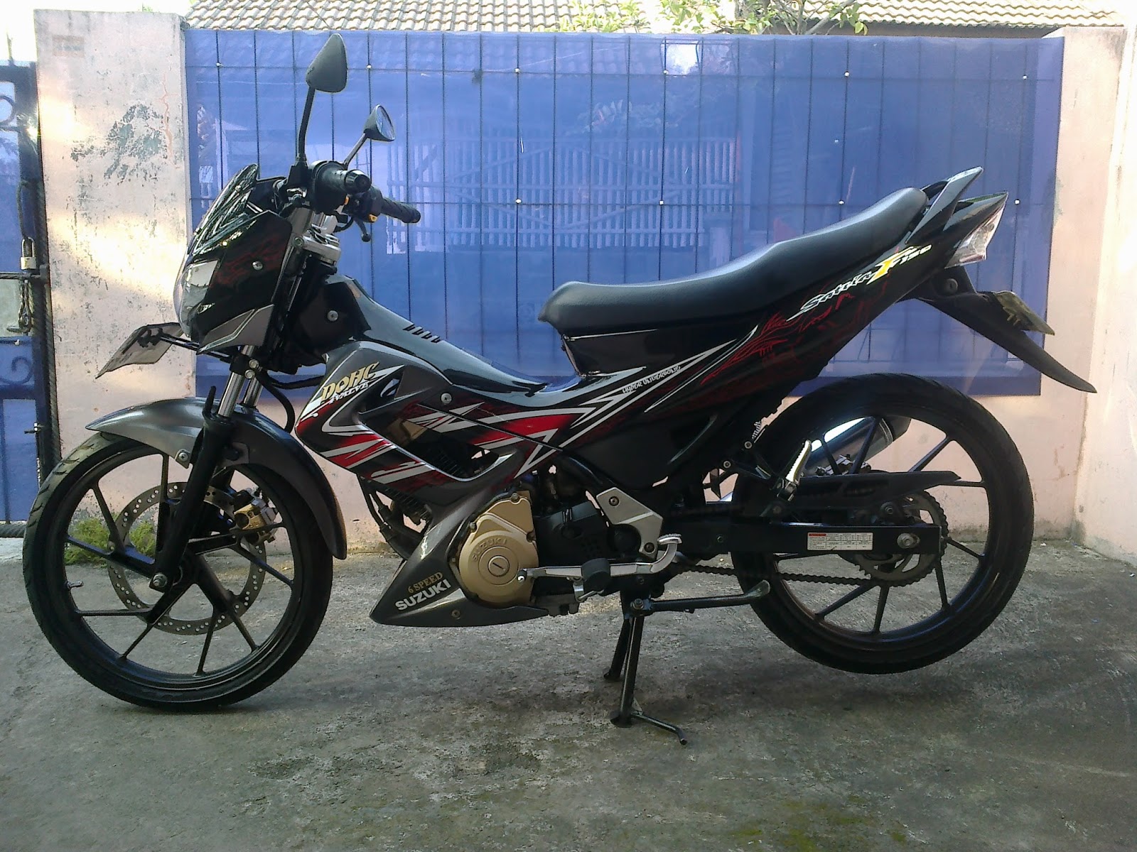 JUAL SATRIA FU MURAH 150cc Tahun 2012 Warna Abu Abu Hitam Harga