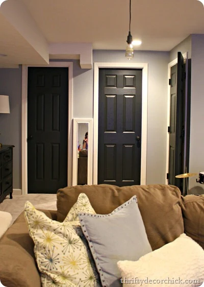 Painting interior doors black