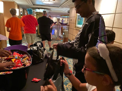 Disney cruise Halloween on the High Seas trick or treating