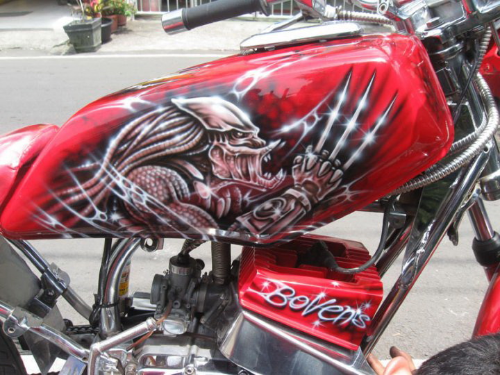 Ngecat MOTOR  RX  KING  Airbrush CONCEPT For Mr X TEGAL