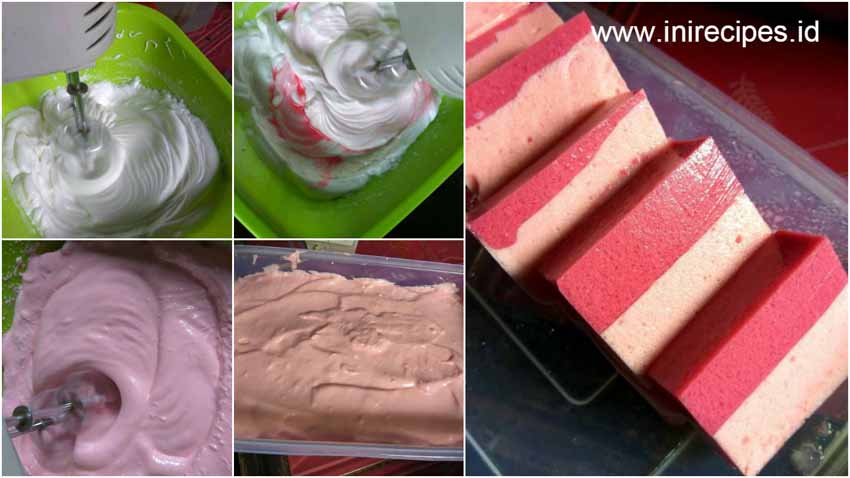 Resep Puding Busa Strawberry