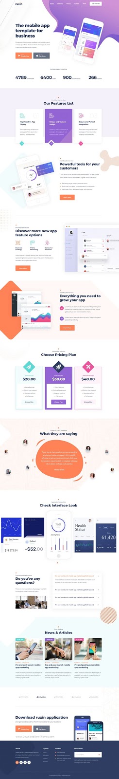 Download App Landing Page Template 
