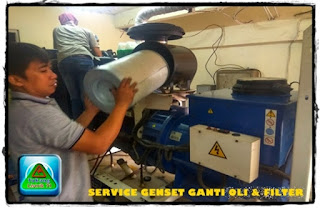 HARGA JASA SERVICE GENSET GANTI OLI DAN FILTER