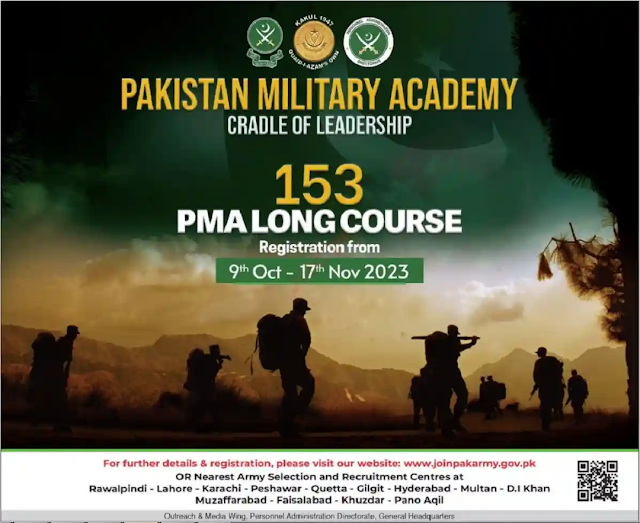 Join Pak Army 153 PMA Long Course 2023 Apply Now
