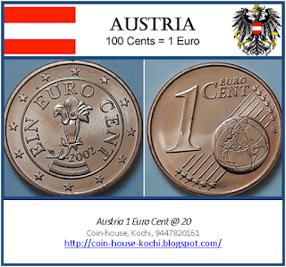 Austria 1 Euro Cent @ 20