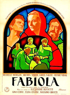 FABIOLA. Cartel. Francia. Arte: Bernard Lancy. Imprenta: Imp. de la Cinematographie Française, París. FABIOLA. Fabiola. 1949. Italia, Francia. Dirección: Alessandro Blasetti. Reparto: Michèle Morgan, Henri Vidal, Michel Simon, Gino Cervi, Louis Salou, Elisa Cegani, Massimo Girotti, Sergio Tofano, Rina Morelli, Paolo Stoppa, Carlo Ninchi, Gabriele Ferzetti, Franco Interlenghi