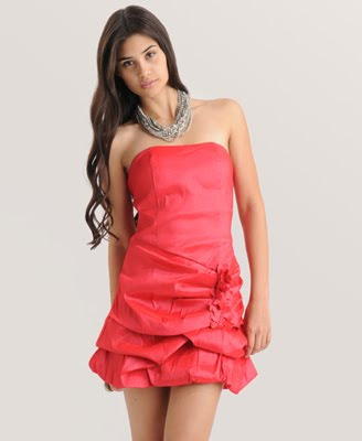 Taffeta Strapless Bubble Dress