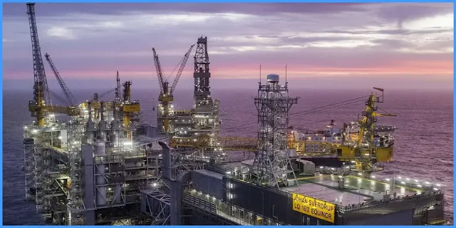 Нефтяная платформа в северном море