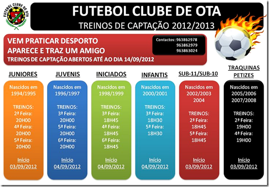 FCO - Treinos Captação 2012-2013