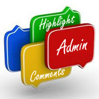 Highlight author comments in blogger