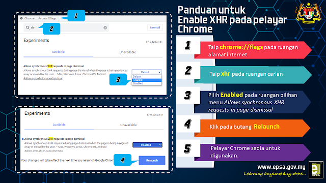 enable xhr pada chrome