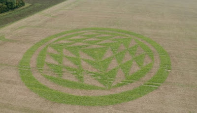 Terbaru, Crop Circle Berwarna Hijau Cerah Muncul Di Inggris