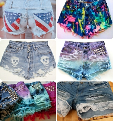 SHORTS CUSTOMIZADOS 2012- COMO FAZER, PASSO A PASSO