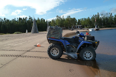 Stopped at a beach in the Howley area