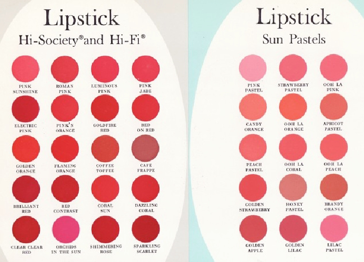 A Vintage Nerd, Vintage Lipsticks, Exploring the 1960's, 1960's Makeup, 1960's Lipsticks, Vintage Makeup Inspiration, Vintage Lipstick Ads, 1960's Beauty Ads