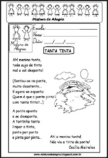 Poesia Tanta tinta para imprimir