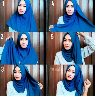 10 Gambar dan Cara Memakai Hijab Pashmina